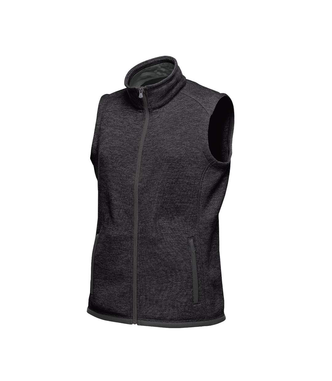 Womens/ladies avalante knitted heather full zip gilet black Stormtech