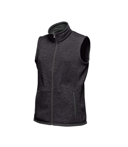 Stormtech Womens/Ladies Avalante Knitted Heather Full Zip Vest (Black)