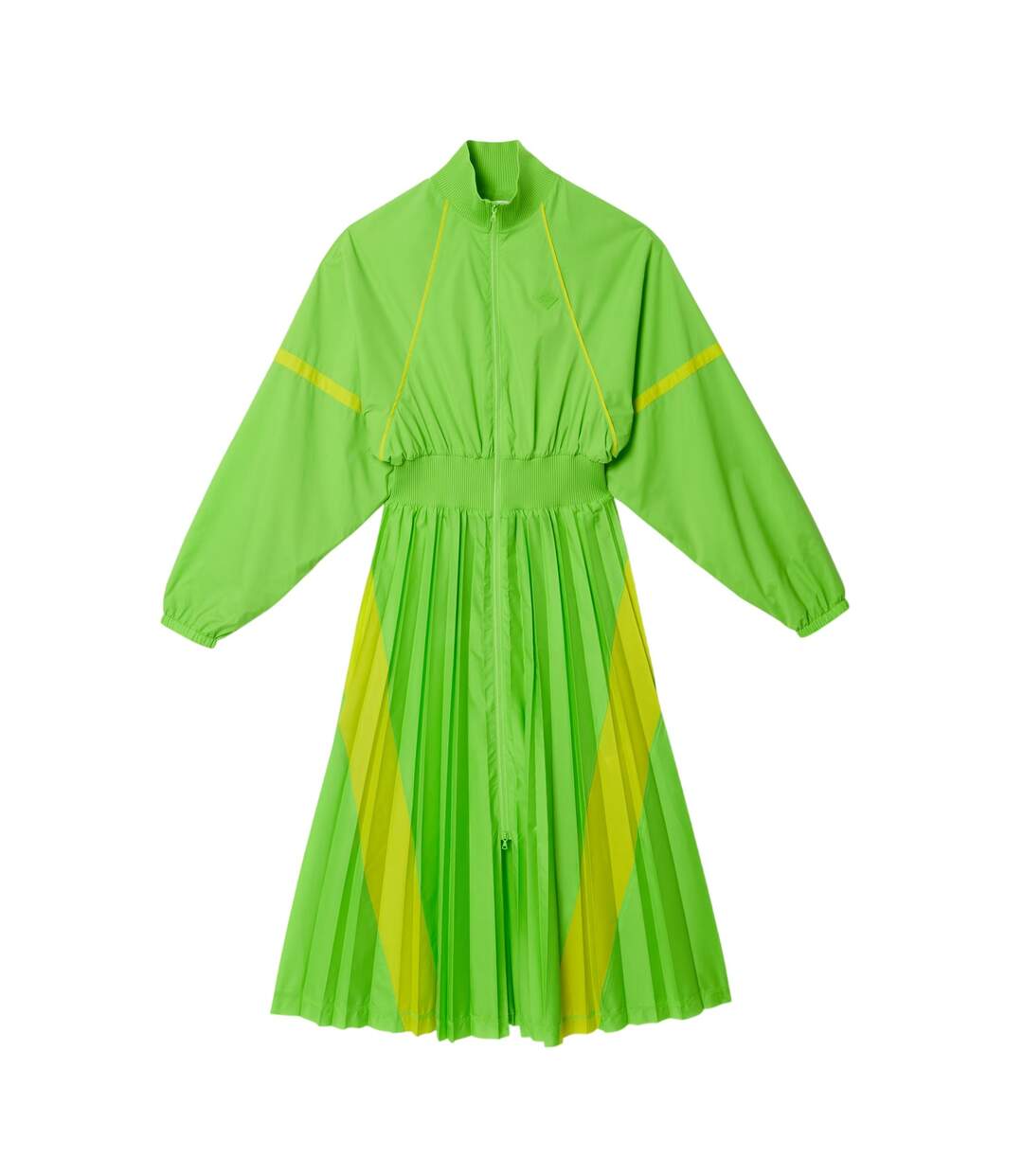 Womens/ladies Colour Block Sweatshirt Dress Green Lacoste-2