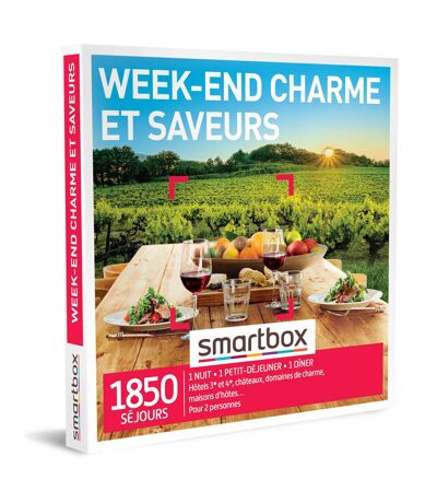 SMARTBOX - Week-end charme et saveurs - Coffret Cadeau Séjour