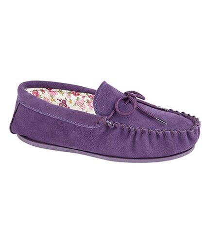 Mokkers Womens/Ladies Lily Slip On Slippers (Purple) - UTDF1103
