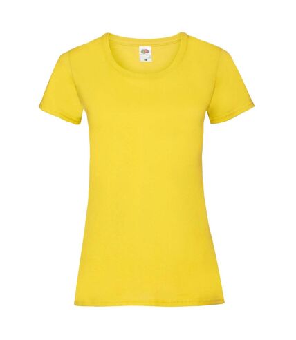 Fruit of the Loom Womens/Ladies Lady Fit T-Shirt (Yellow) - UTPC5766
