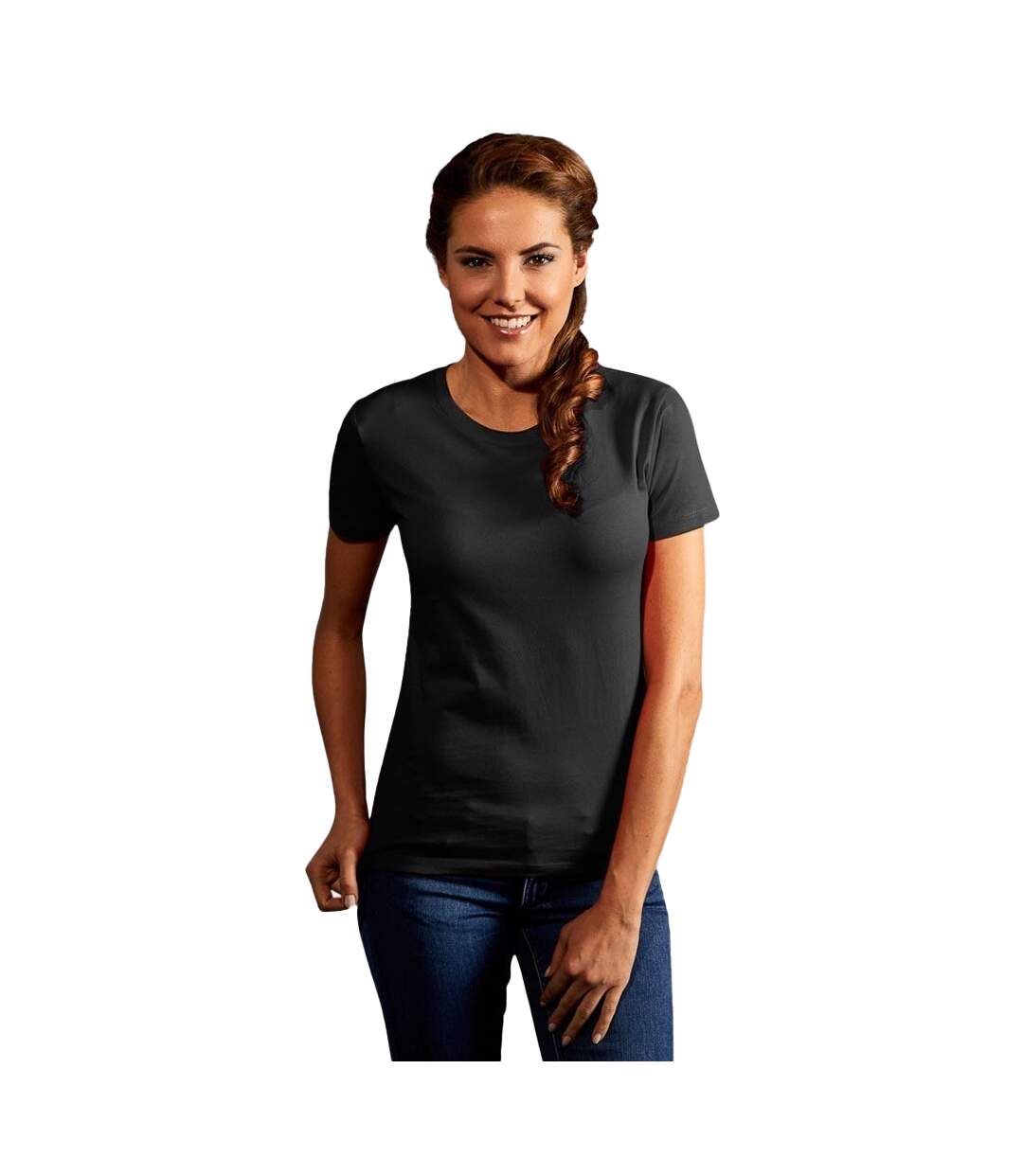 T-shirt Premium Femme Graphite Uni Promodoro-1