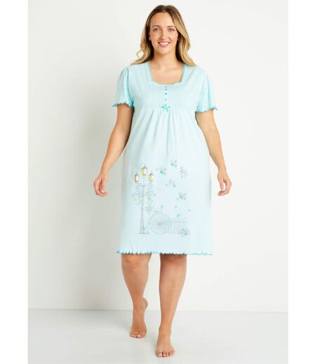 Chemise de nuit coton dentelle