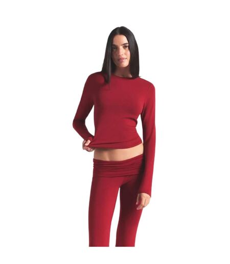 Pantalon Femme Rouge Orange Skims