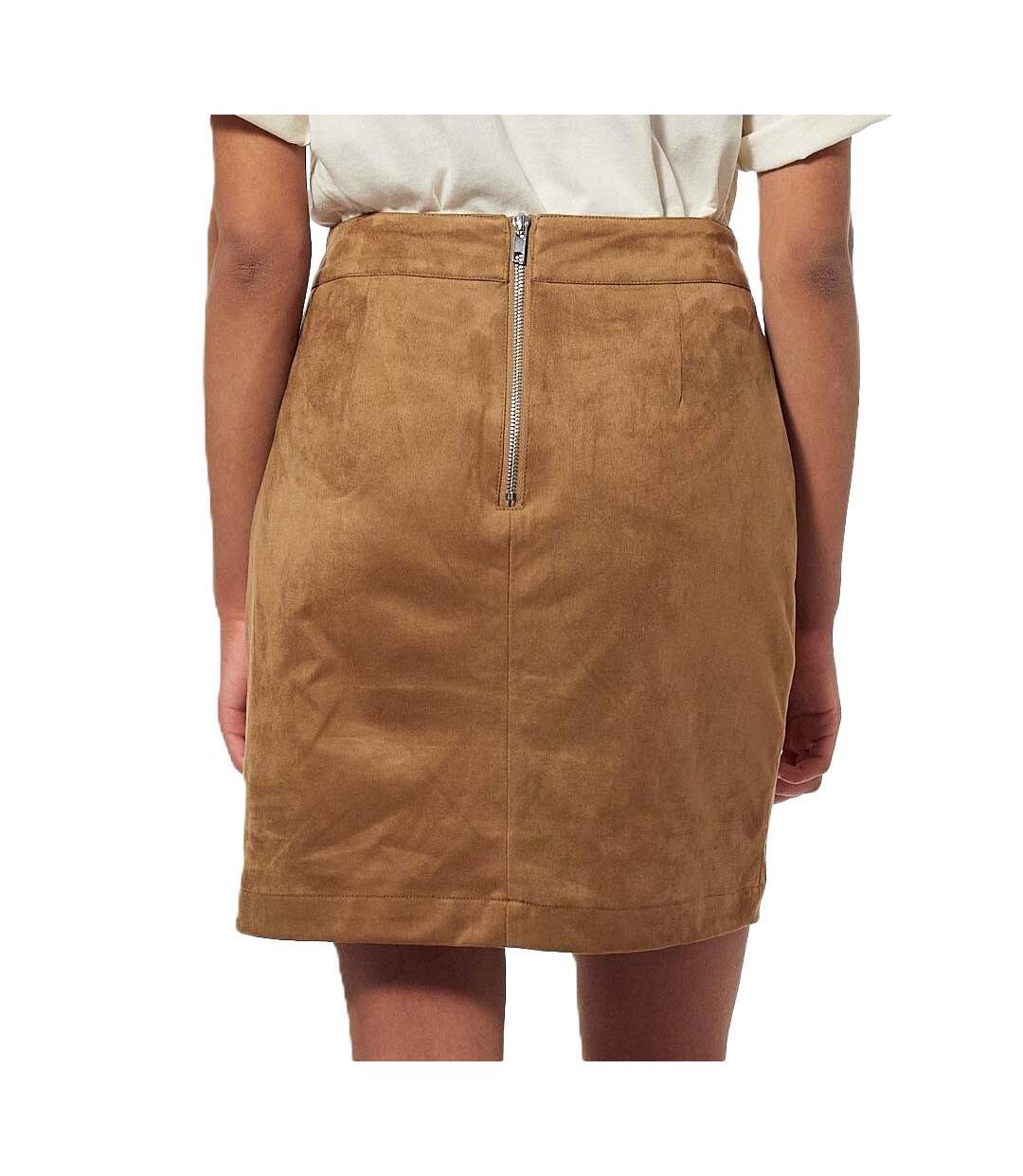 Jupe camel femme kaporal nacho-2
