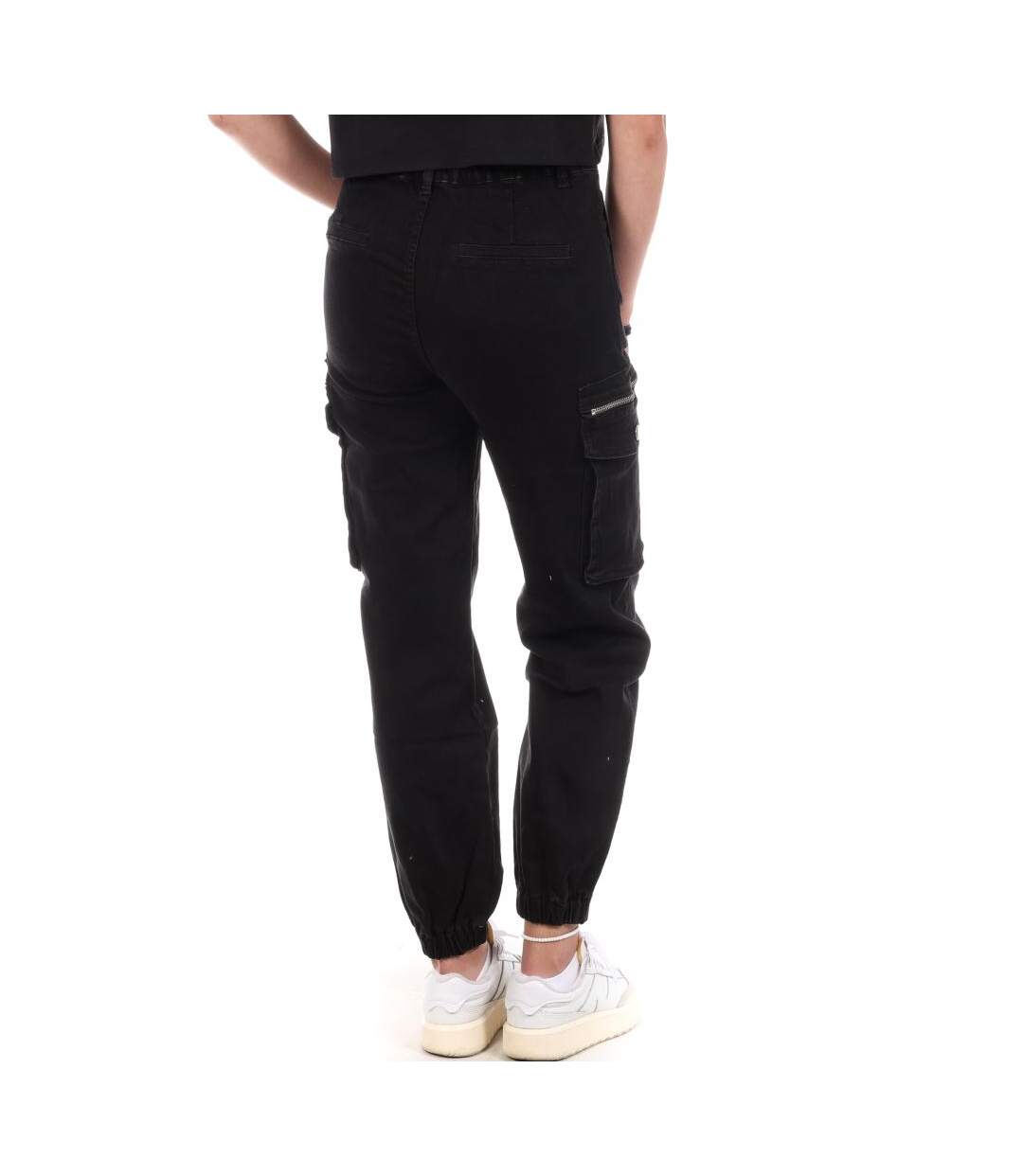 Pantalon cargo noir femme monday premium psa3669 - l-2