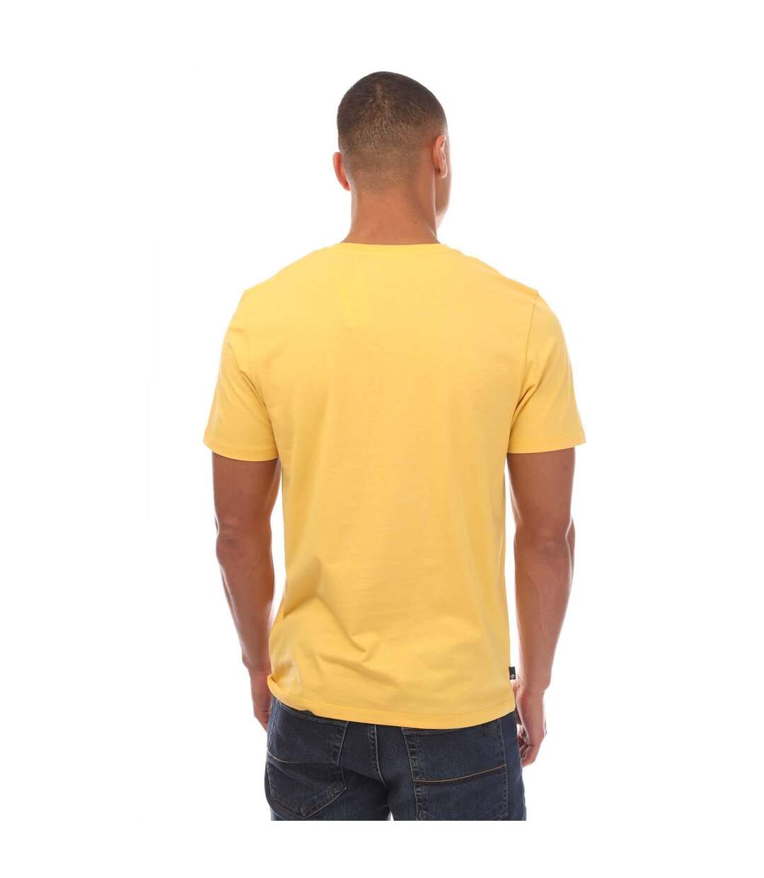 Mens kennebec river tree logo t-shirt yellow Timberland-2