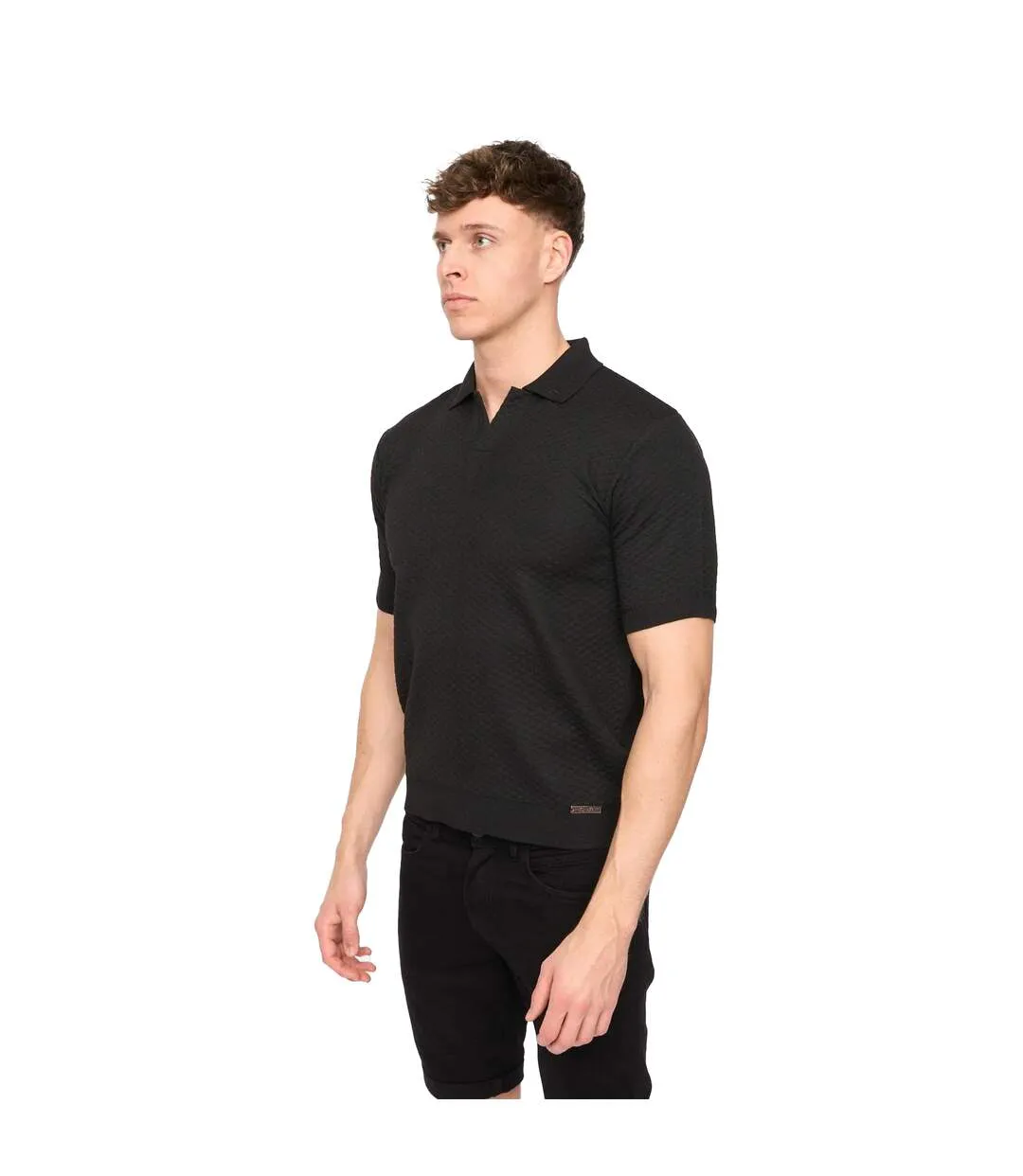 Mens Morwin Polo Shirt Black Duck And Cover-1