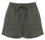 Short en lin - Femme - PATS723 - vert kaki-1