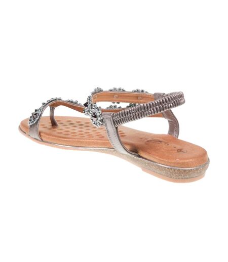 Sandales Charlotte Femme Étain Lunar