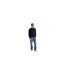 Mens Cotton Crew Neck Jumper Evening Blue Gant-1