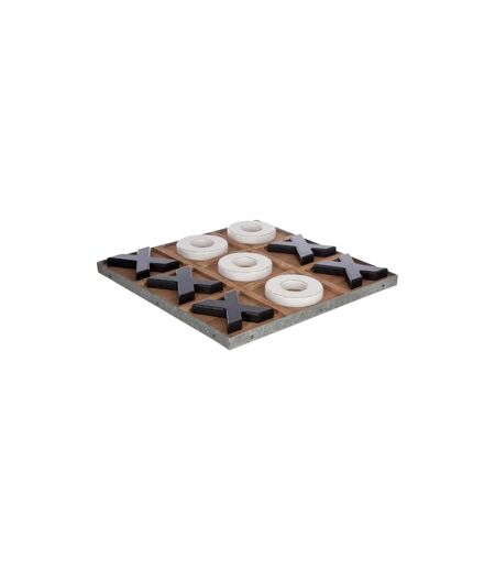 Jeu de Société en Bois Morpion 35cm Naturel