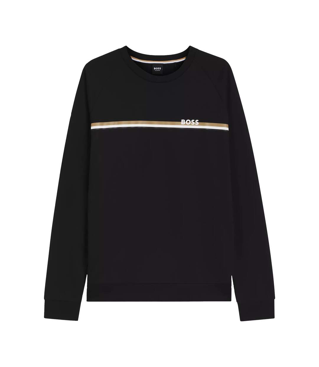 Mens Authentic Regular Sweatshirt Black Boss-1
