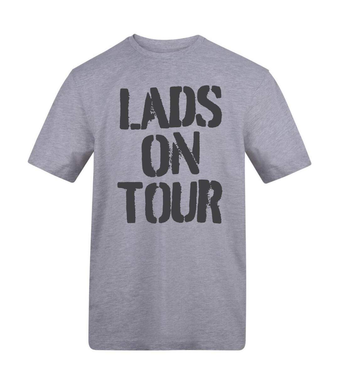 Unisex Adult Lads On Tour T-shirt Grey AWD-1