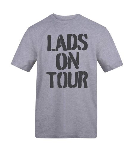 Unisex Adult Lads On Tour T-shirt Grey AWD