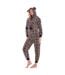 Combinaison Motif/style Imprimé Léopard Femme Marron Noir Keanu-4