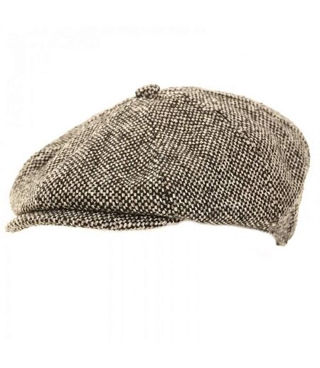 Mens Wool Blend 8 Panel Newsboy Cap (Grey) - UTHA493