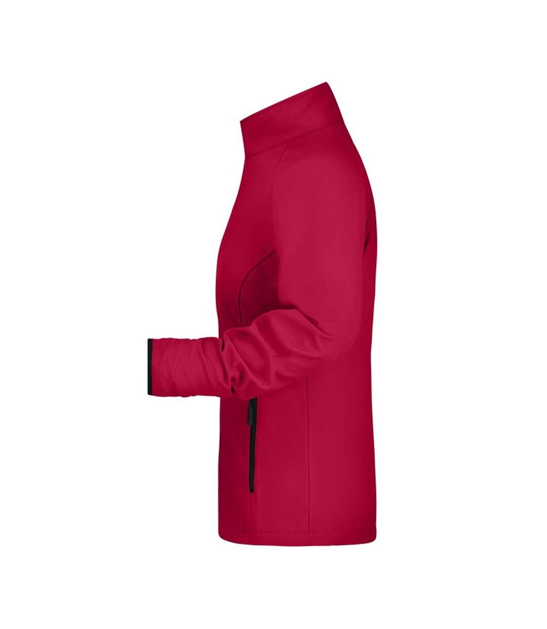 Veste Softshell Promo Femme Rouge Noir James And Nicholson-4