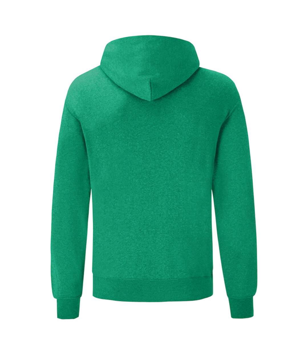 Sweat À Capuche Classic Adulte Vert Chiné Fruit Of The Loom-2
