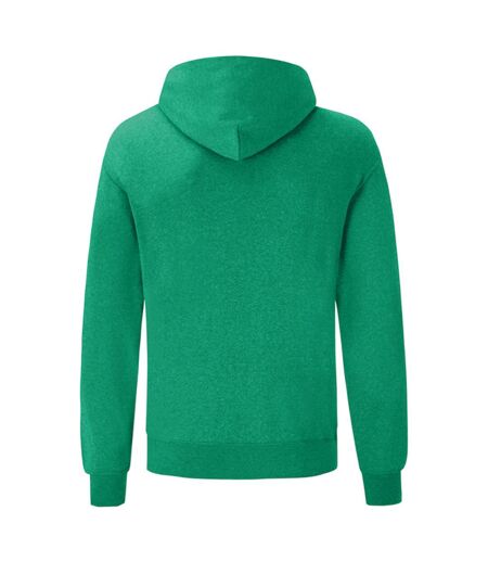 Sweat À Capuche Classic Adulte Vert Chiné Fruit Of The Loom