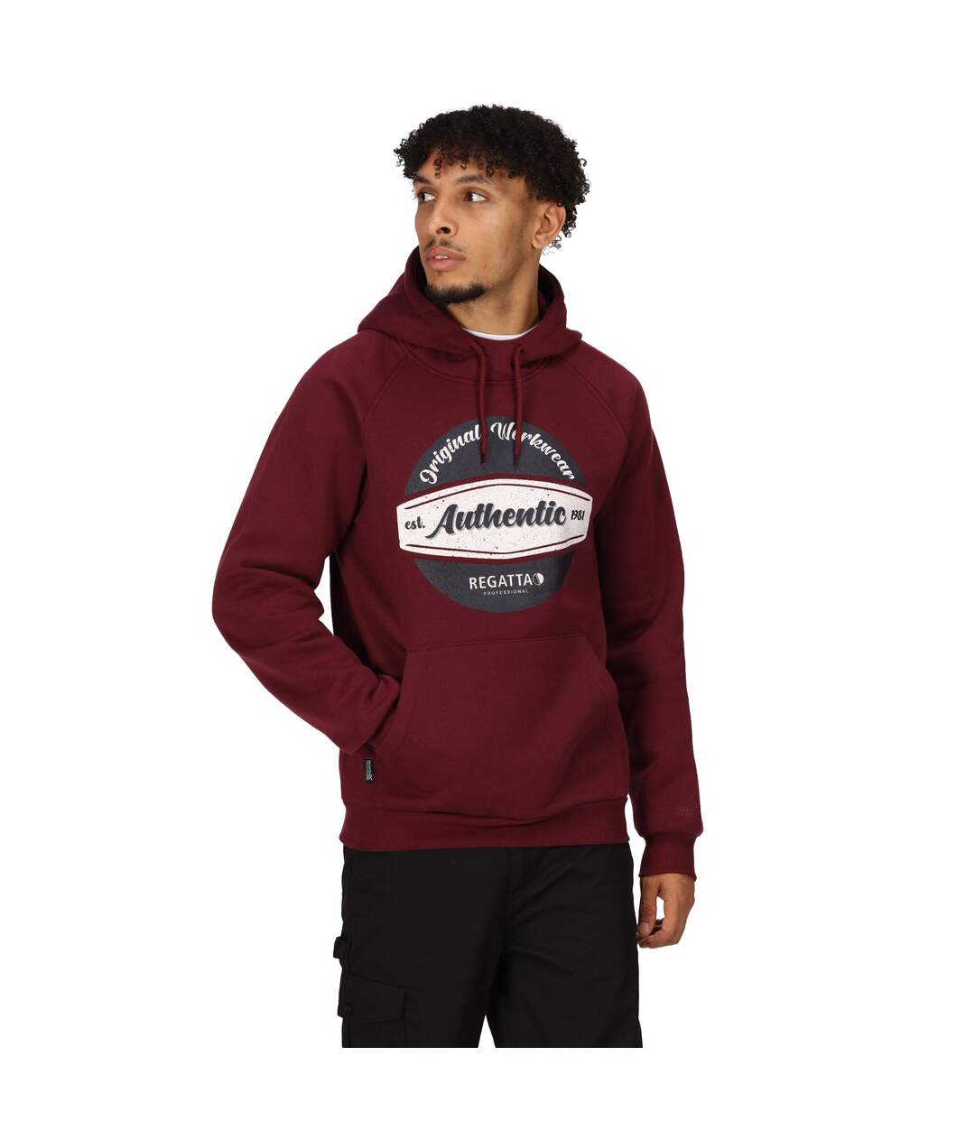 Mens original hoodie burgundy Regatta-3