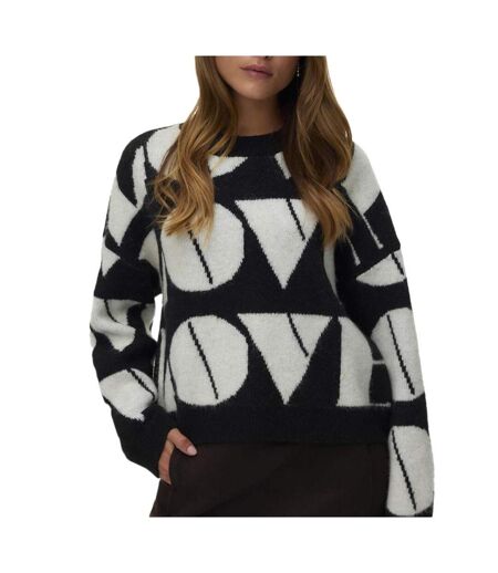 Pull noir/gris femme vero moda love