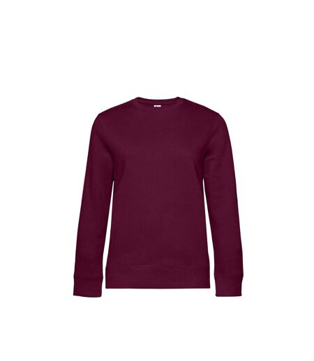 Sweat À Col Ras-du-cou Queen Womens/ladies Cerise Foncée B&C