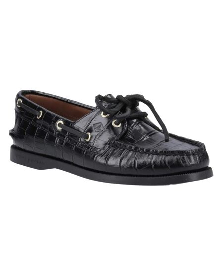 Chaussures Bateau Authentic Femme Noir Sperry