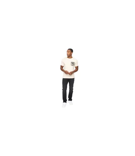 Mens Campbox T-shirt Off White Crosshatch