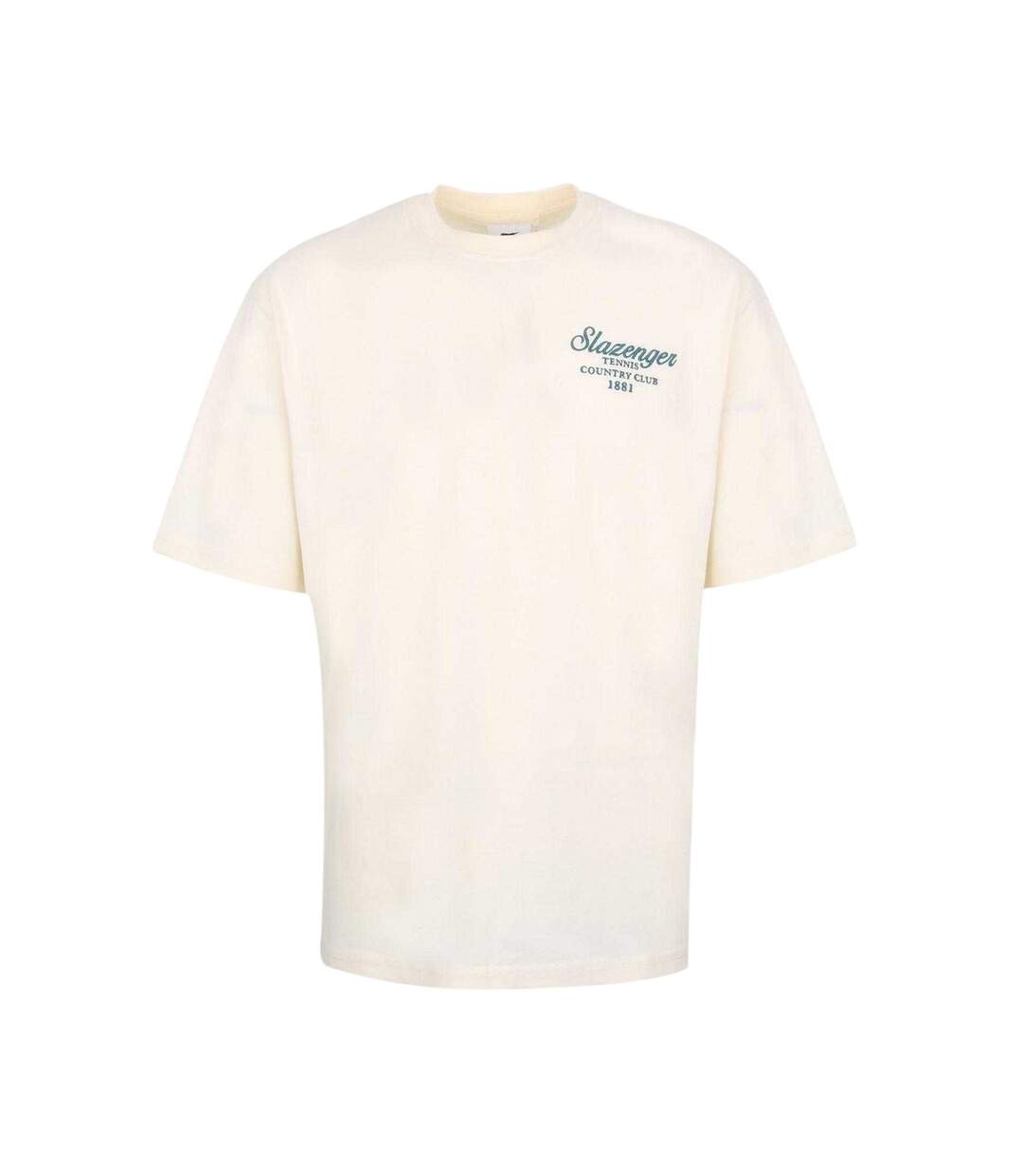T-shirt Tennis Motif/style Brodé Homme Blanc Slazenger-1