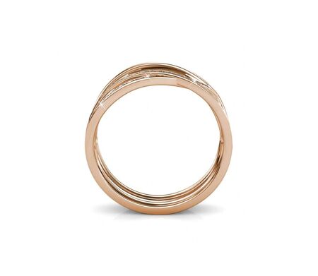 Bague Criss Cross, Cristal d'Autriche