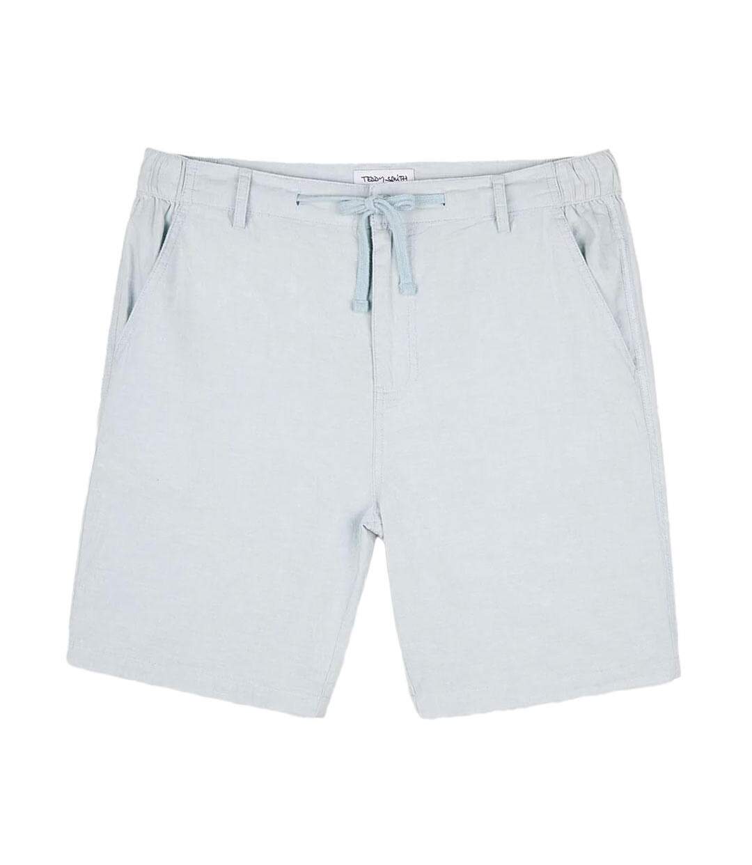 Short chino bleu homme teddy smith linen - l-1