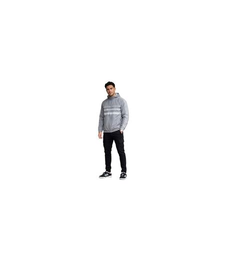 Mens Originals 3 Stripes Windbreaker Grey Three Adidas