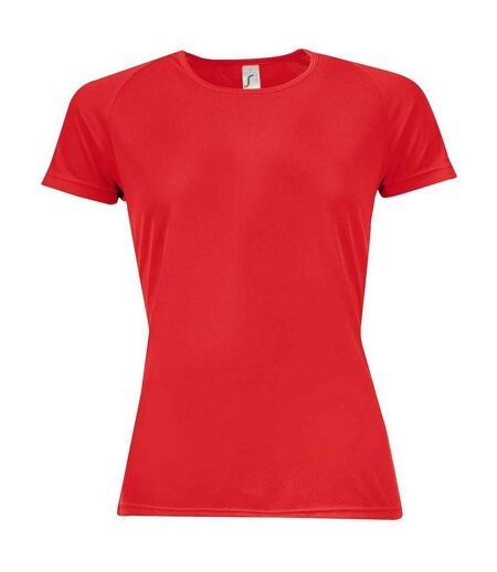 T-shirt Sporty Femme Rouge SOLS