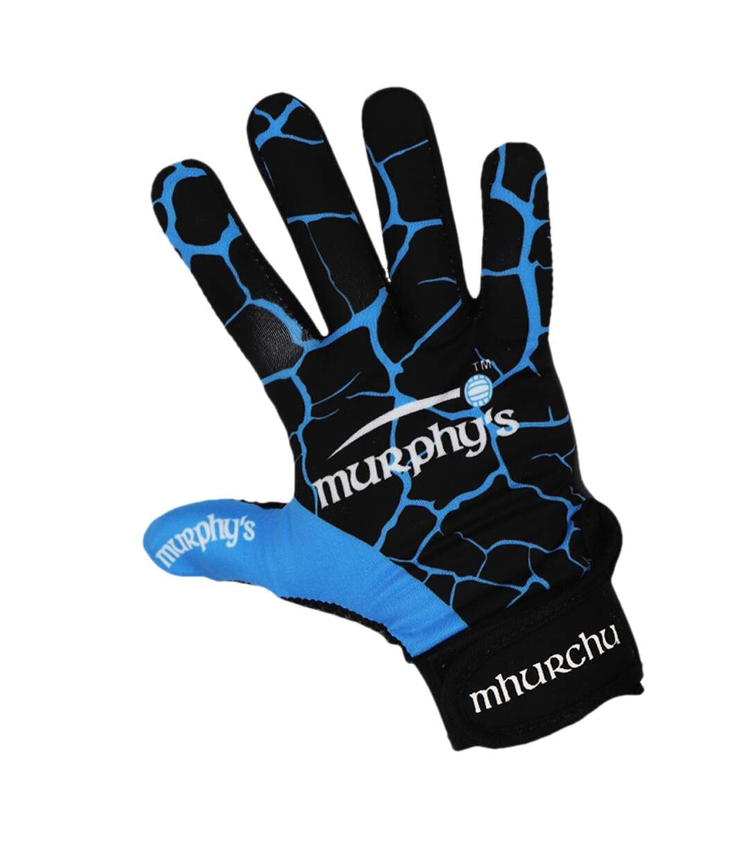 Murphys Unisex Adult Crackle Effect Gaelic Gloves (Blue/Black)