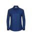 Womens/ladies oxford long-sleeved shirt bright royal blue Russell Collection