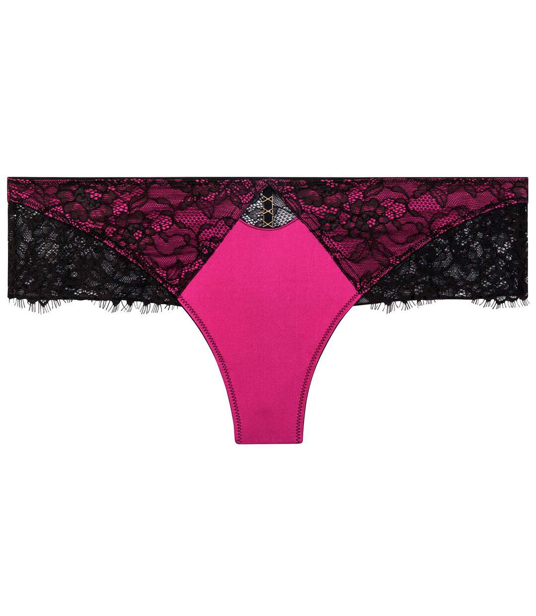 Shorty tanga noir/fuchsia Dragon-1