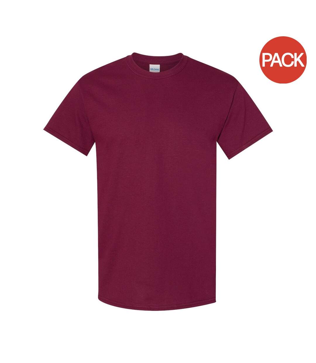 Gildan – Lot de 5 T-shirts manches courtes - Hommes (Pourpre) - UTBC4807