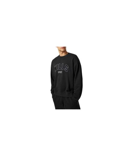 Mens Bouclé Sweatshirt Washed Black Jack Wills