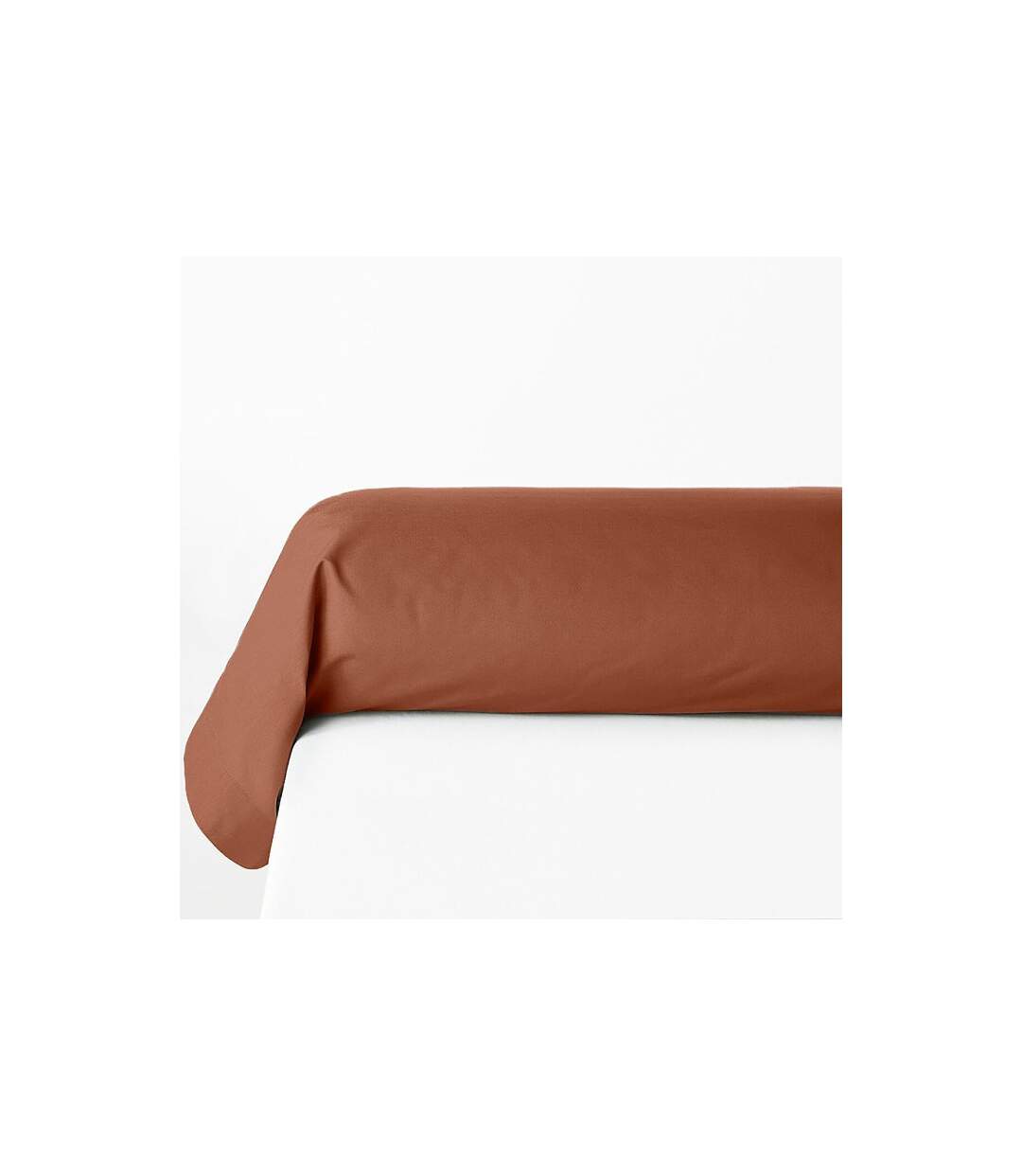 Taie de Traversin Alban 85x185cm Terracotta-2