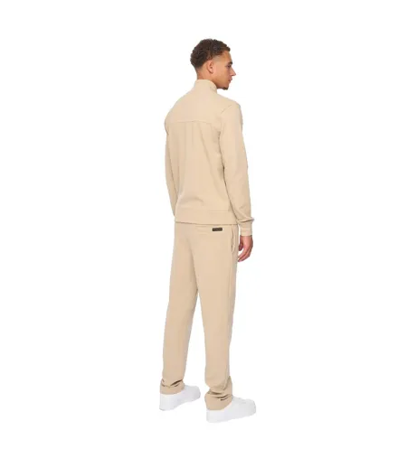 Ensemble Sweat À Capuche Et Pantalon De Jogging Tames Homme Beige Gris Duck And Cover
