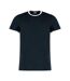 Kustom Kit - T-shirt RINGER - Homme (Bleu marine / blanc) - UTBC4781