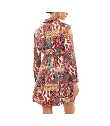 Robe Rouge à Motifs Femme Vero Moda Dita - L