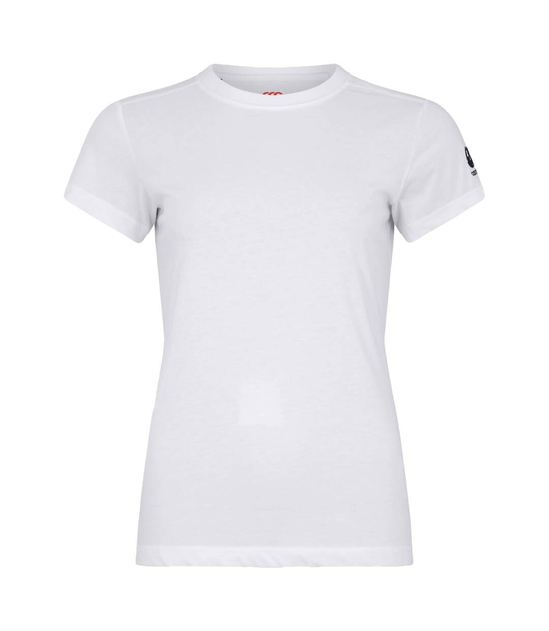 Womens/ladies Club Plain T-shirt White Canterbury-2