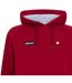 Mens Embroidered Raglan Hoodie Burgundy Ellesse-4
