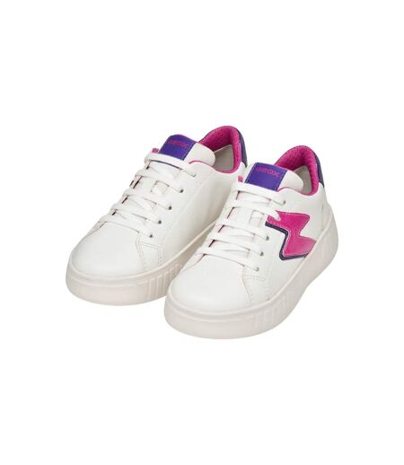 Basket Basse à Lacets Geox Junior Mikiroshi Synth.Lea