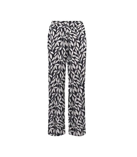 Pantalon fluide beige/noir femme vero moda trousers