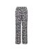 Pantalon fluide beige/noir femme vero moda trousers-1