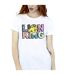 Disney Womens/Ladies The Lion King Pattern Logo Cotton Boyfriend T-Shirt (Blanc) - UTBI29472-3